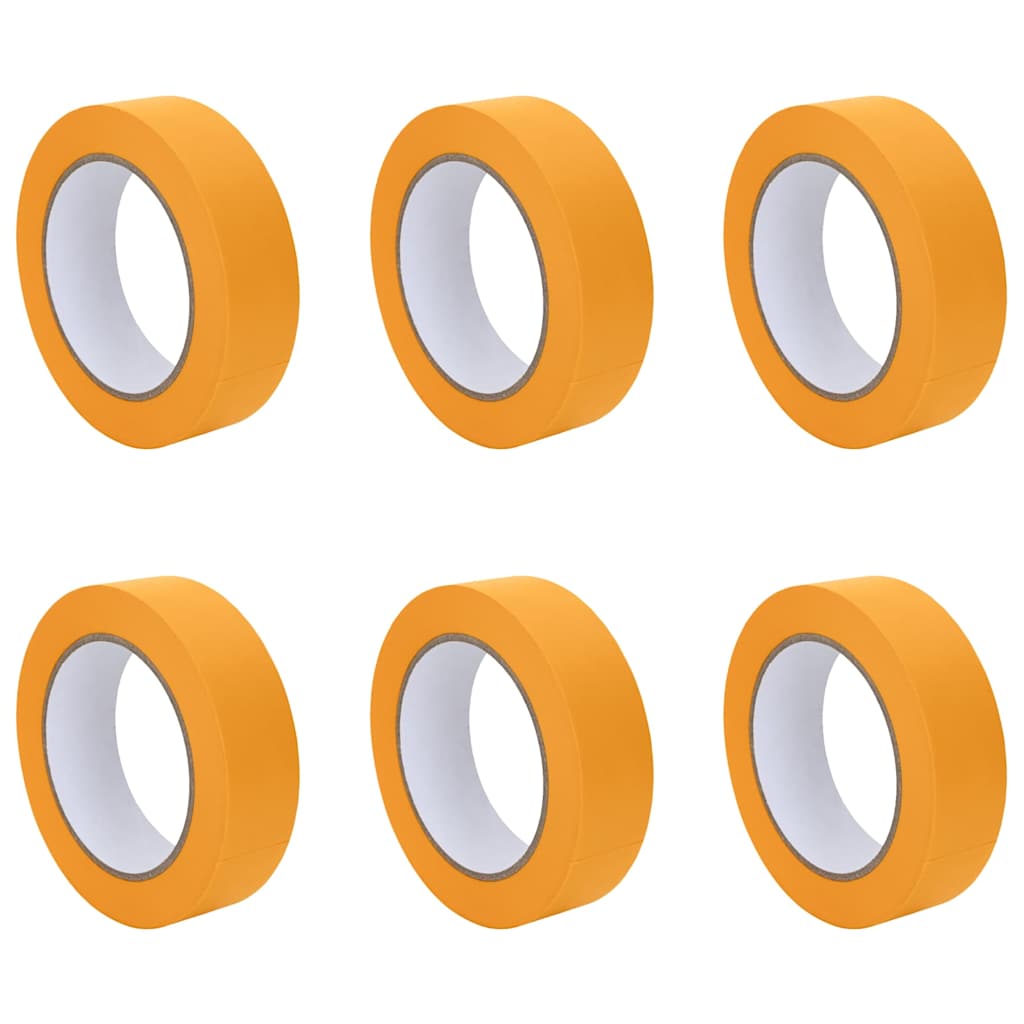 Nastri Adesivi per Pittori 6 pcs Giallo 30mm x 50m Carta