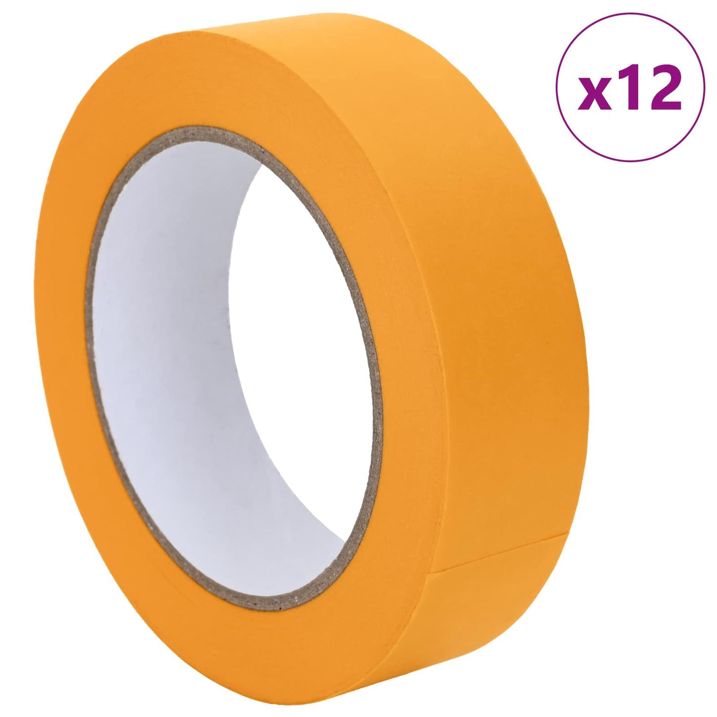 Nastri Adesivi per Pittori 12 pcs Giallo 30mm x 50m Carta