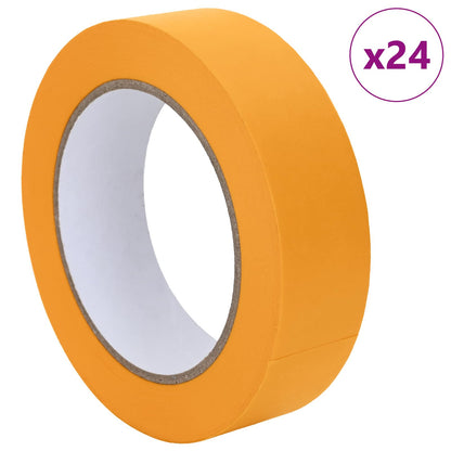Nastri Adesivi per Pittori 24 pcs Giallo 30mm x 50m Carta