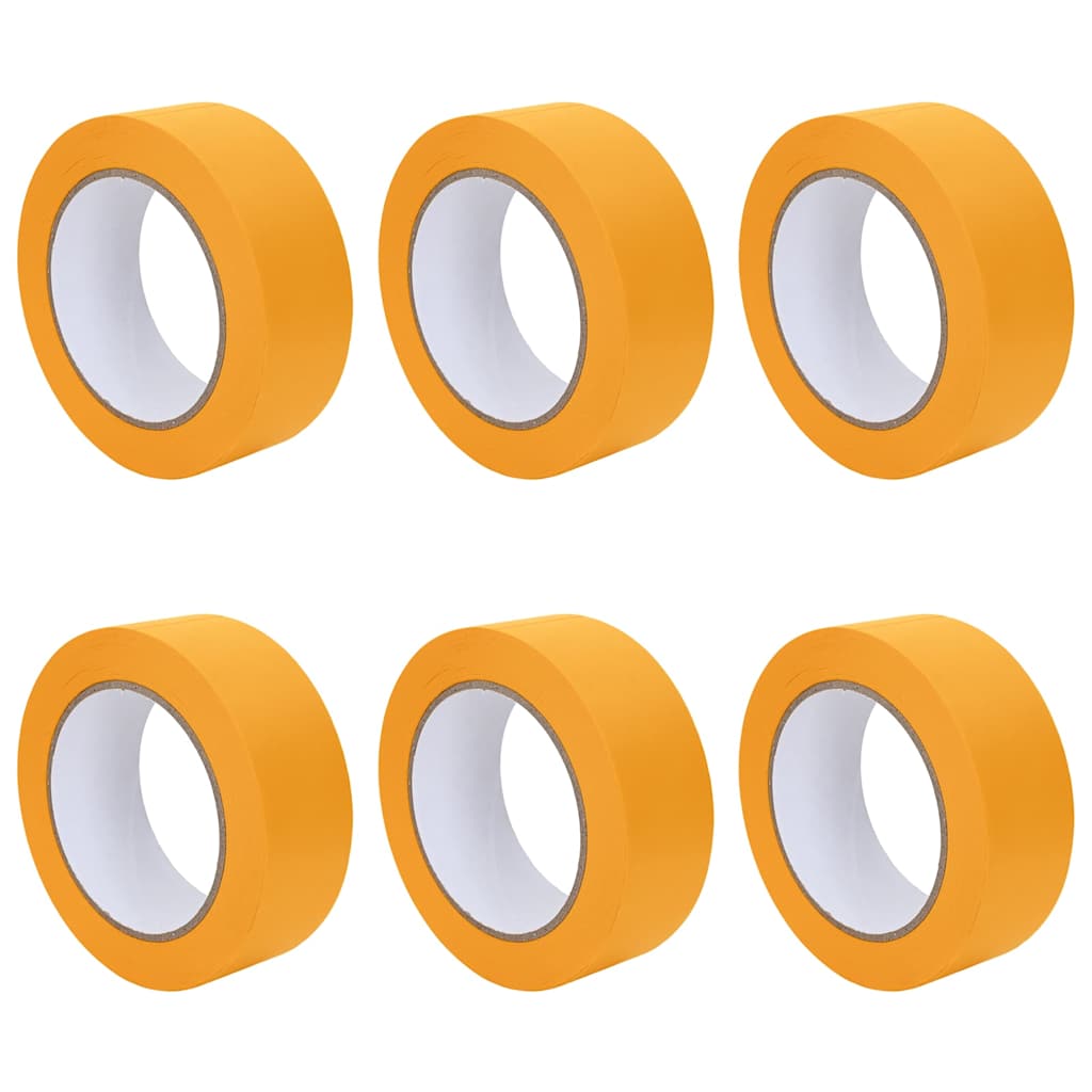 Nastri Adesivi per Pittori 6 pcs Giallo 38mm x 50m Carta