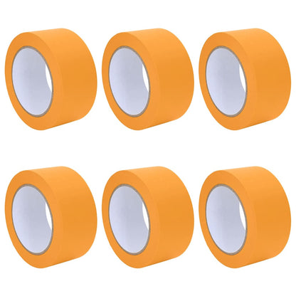 Nastri Adesivi per Pittori 6 pcs Giallo 50mm x 50m Carta