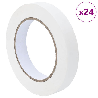 Nastri Adesivi per Pittori 24 pcs Bianco 19mm x 50m Carta