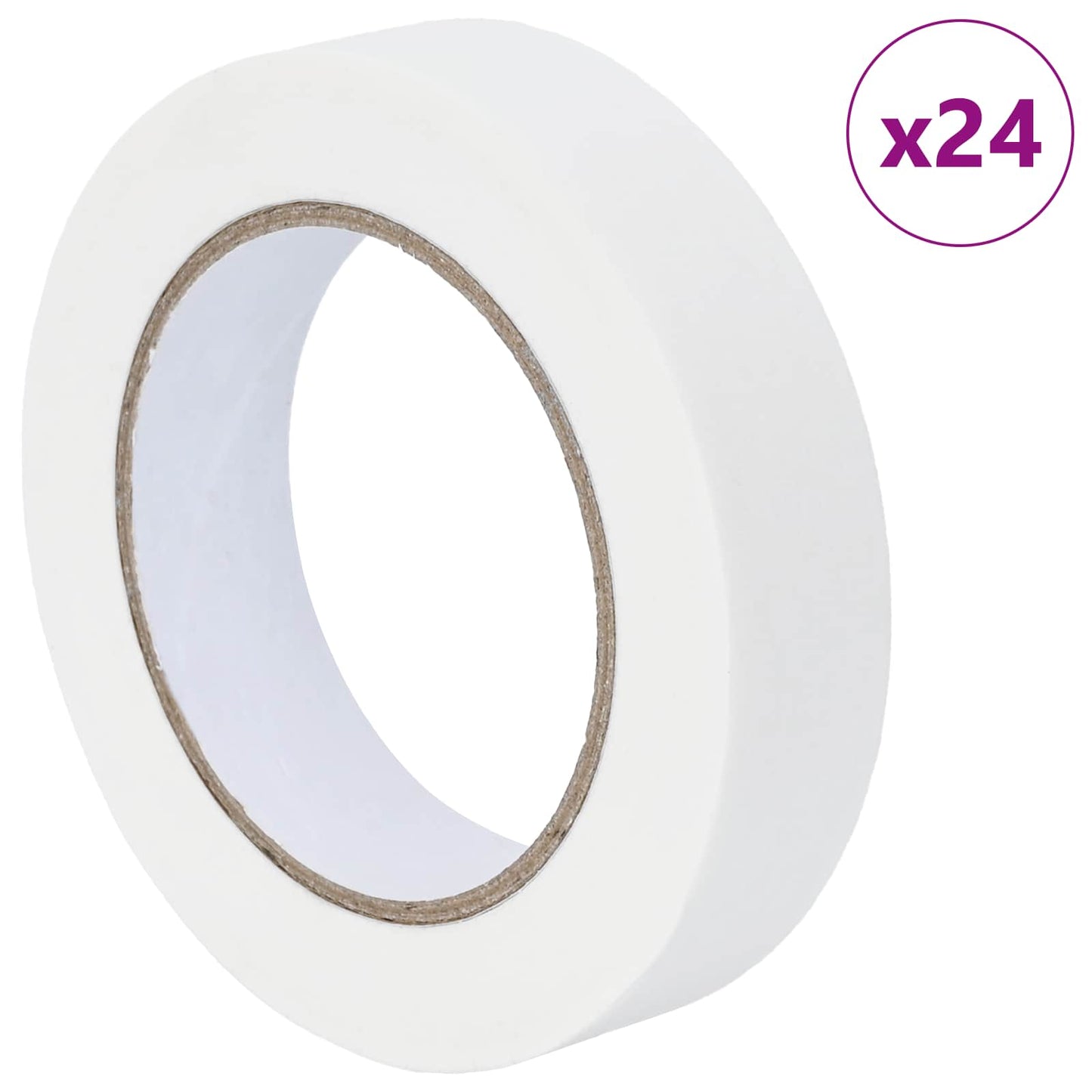 Nastri Adesivi per Pittori 24 pcs Bianco 25mm x 50m Carta