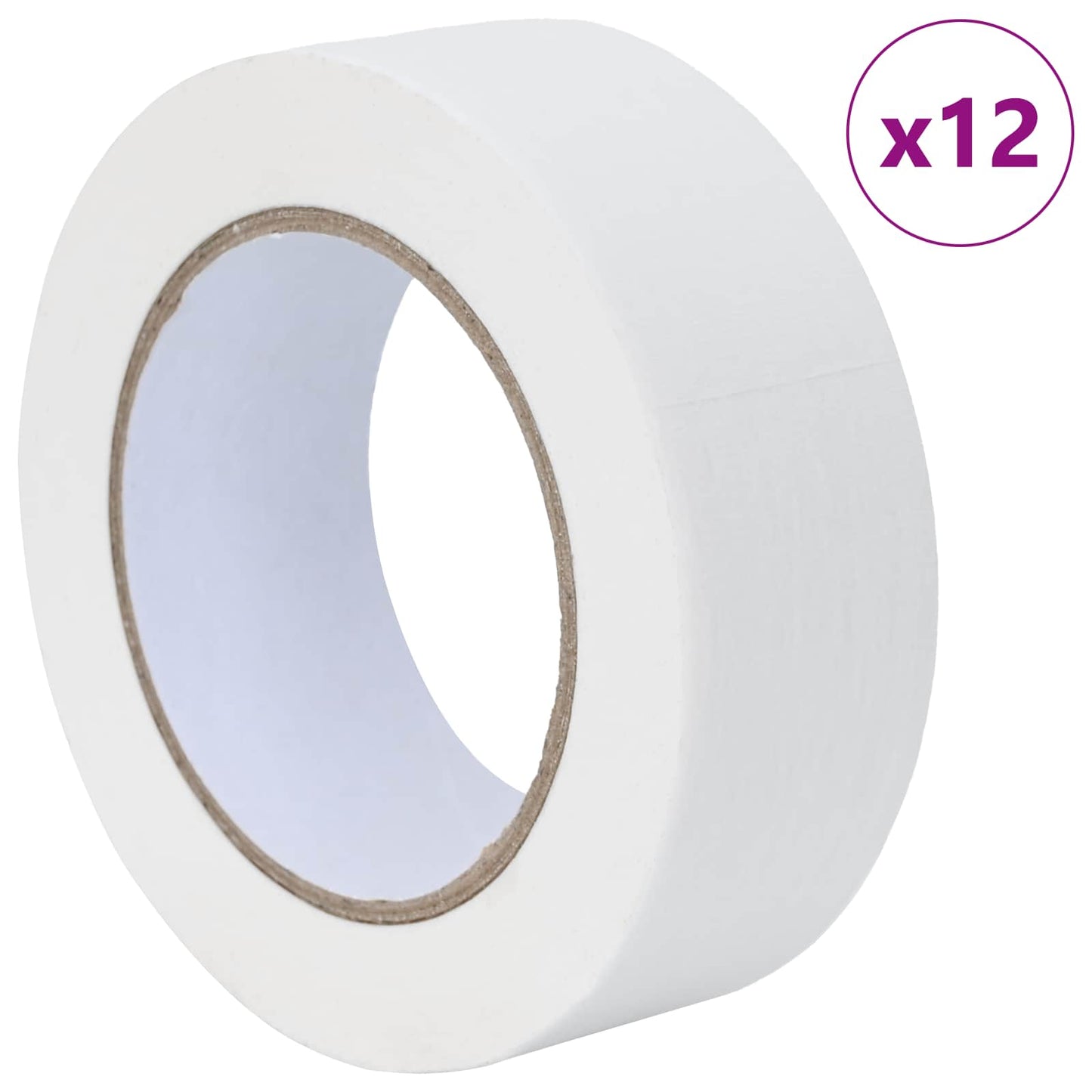 Nastri Adesivi per Pittori 12 pcs Bianco 38mm x 50m Carta