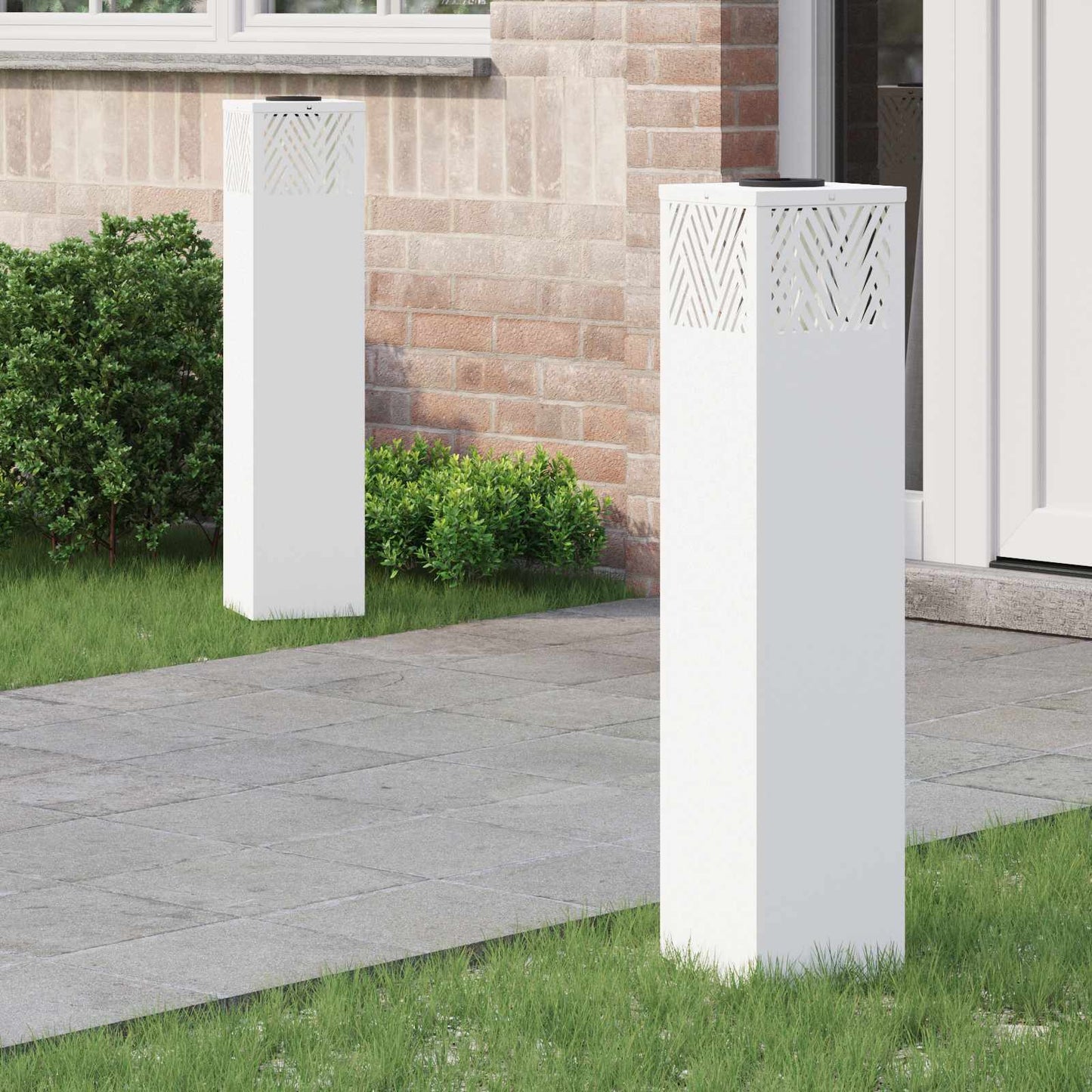 Faro LED solare per sentieri 2 pcs Bianco