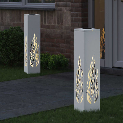 Faro LED solare per sentieri 2 pcs Bianco