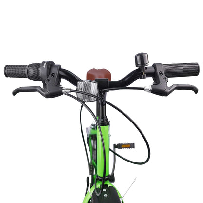 Bicicletta per Bambini 24 Pollici 6-Speed per 8-12 anni Verde