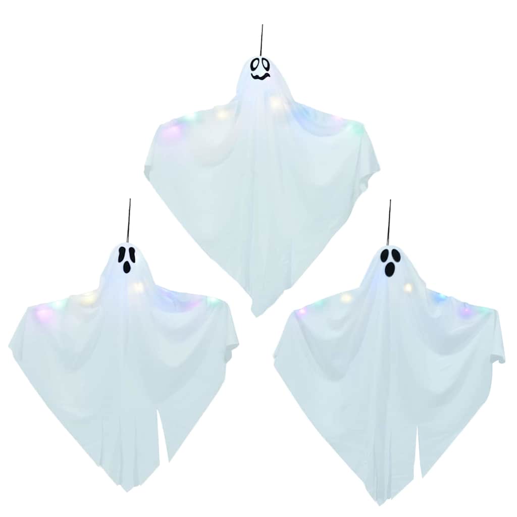 Fantasma appeso di Halloween 3 pcs Bianco 52 x 62 cm Poliestere