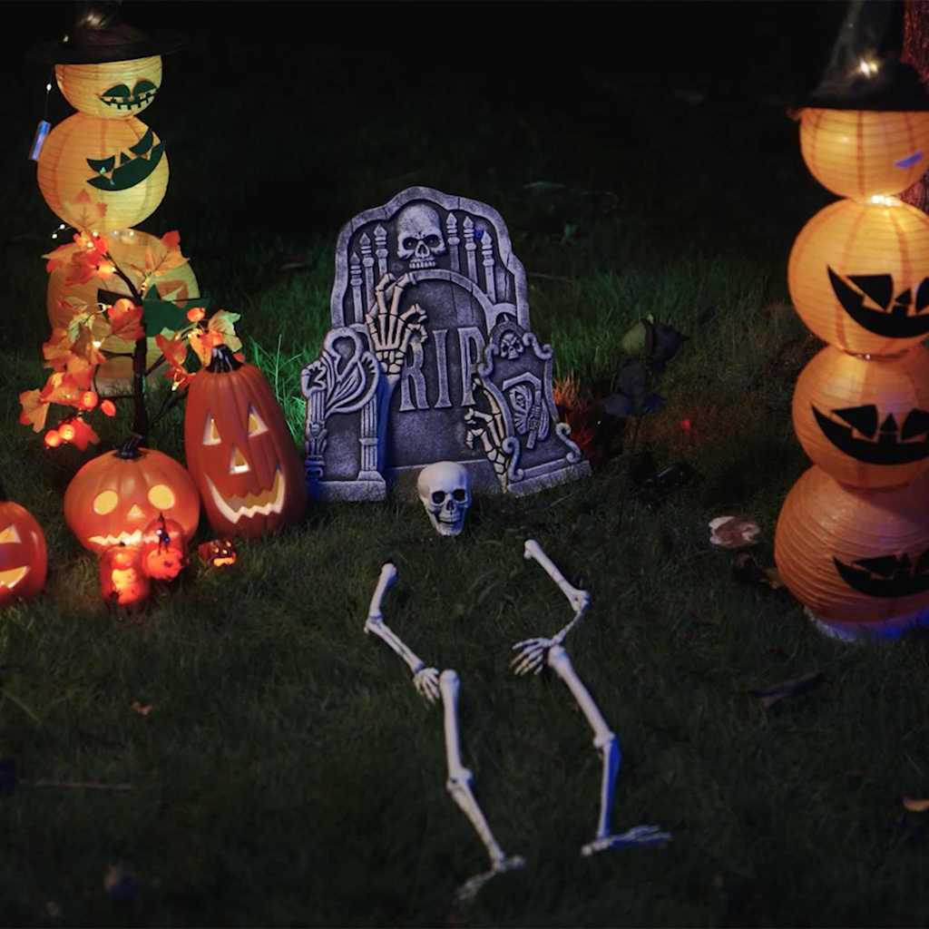 Scheletro di Halloween Bianco 45,5 x 13 cm Plastica