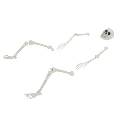 Scheletro di Halloween Bianco 45,5 x 13 cm Plastica