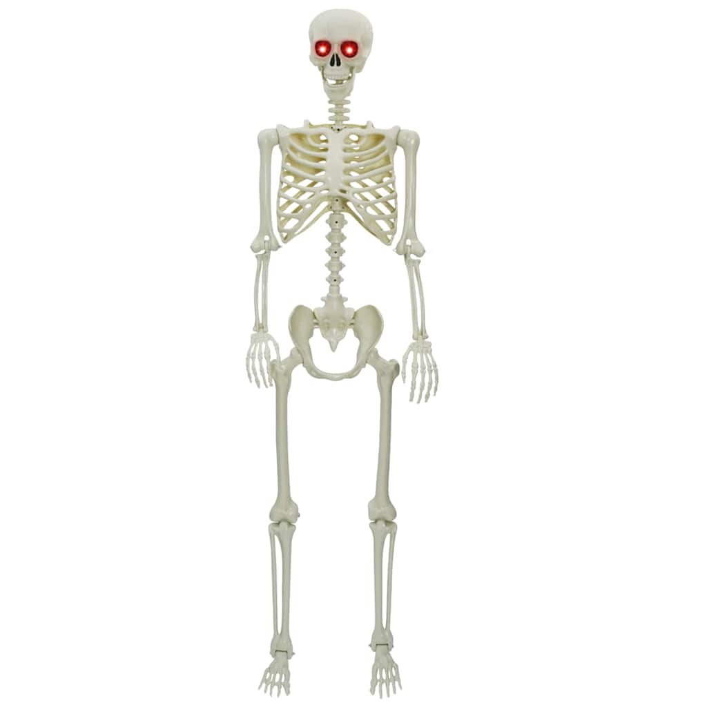 Scheletro di Halloween Bianco 155 x 38.5 cm Plastica