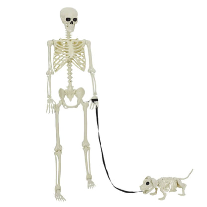 Decorazione Scheletro di Halloween 2 pcs Bianco Polipropilene