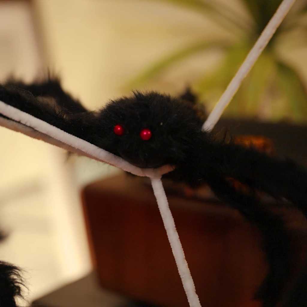 Decorazione di Halloween con ragni e ragnatele 2 pcs Poliestere