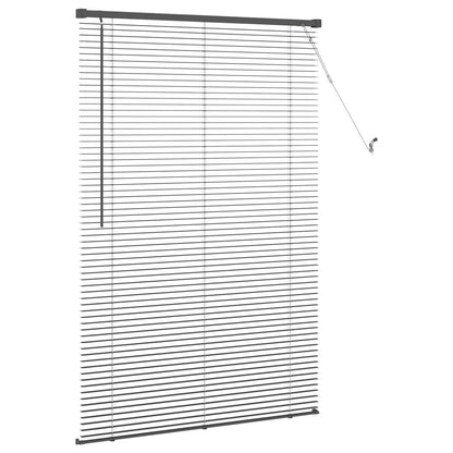Tenda Veneziana Regolabile Grigio Argento 150 x 80 cm PVC