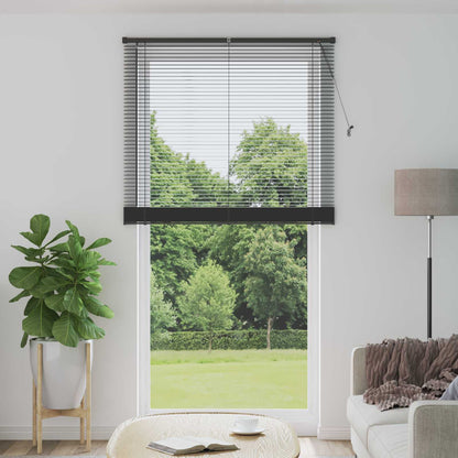 Tenda Veneziana Regolabile Grigio Argento 213 x 120 cm PVC