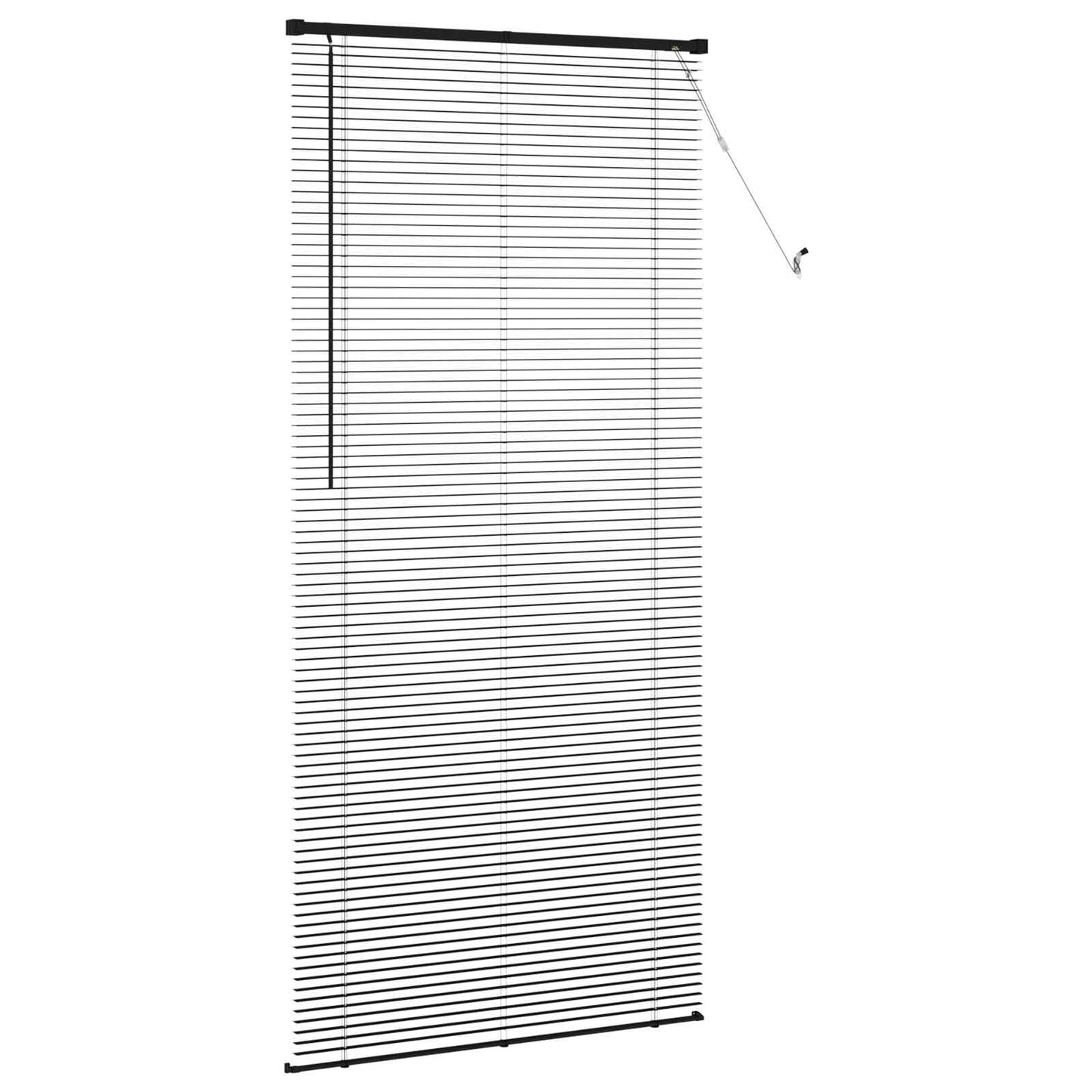 Tenda Veneziana Regolabile Nero 213 x 100 cm PVC