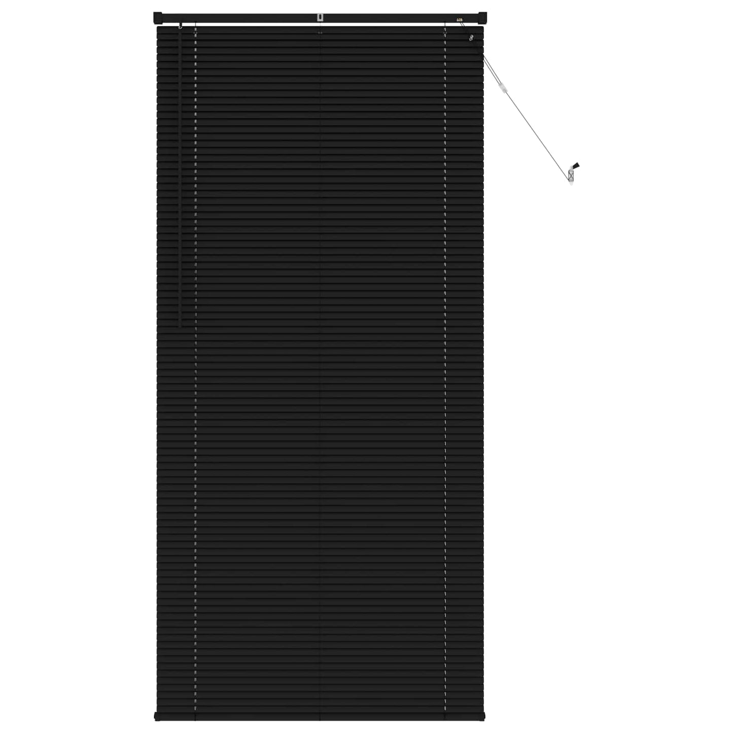 Tenda Veneziana Regolabile Nero 213 x 100 cm PVC