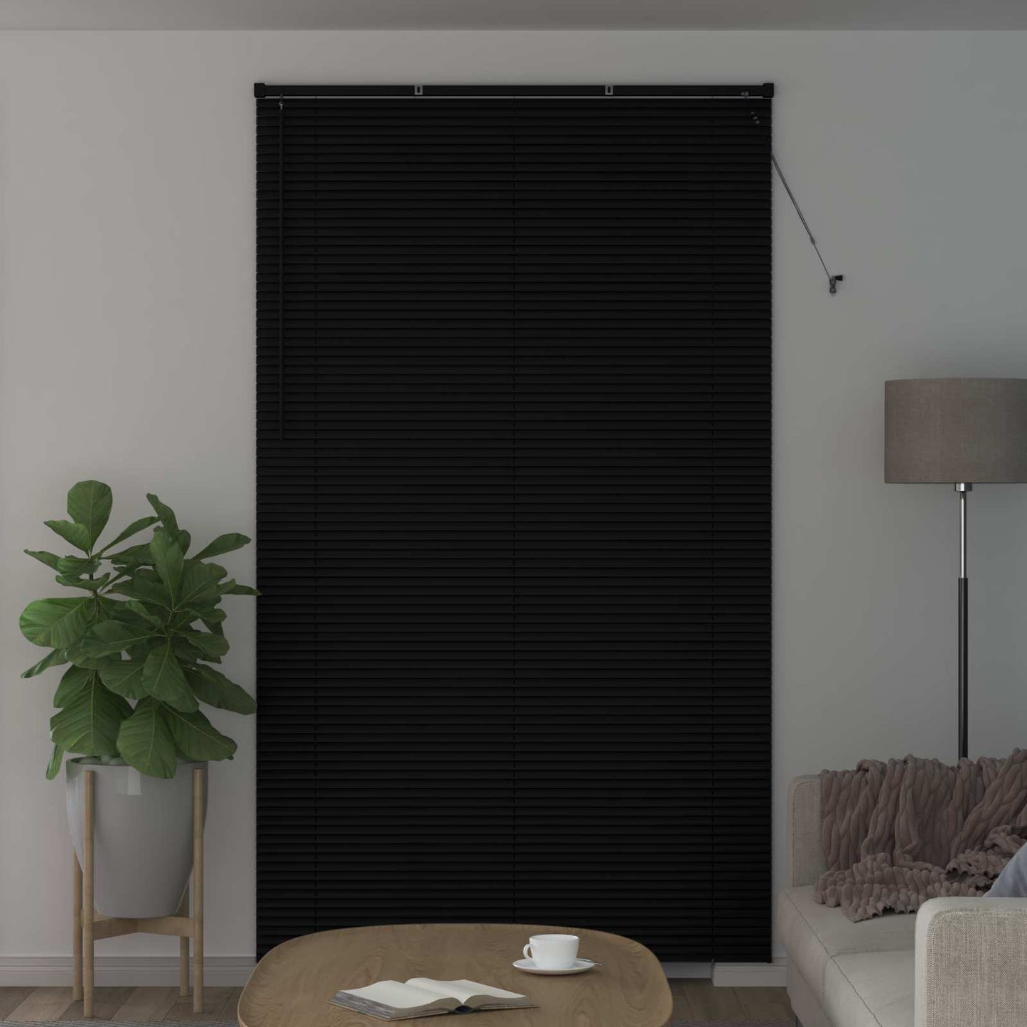 Tenda Veneziana Regolabile Nero 213 x 160 cm PVC