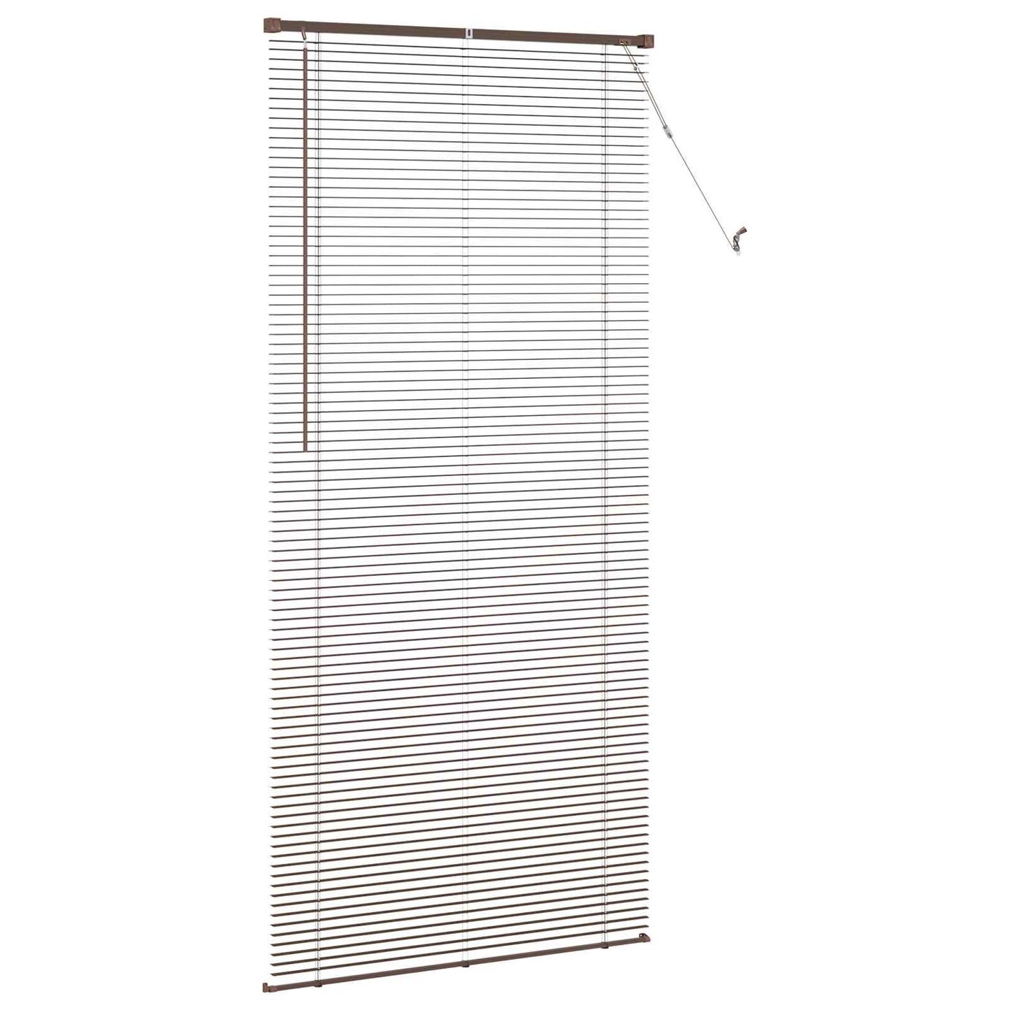 Tenda Veneziana Marrone Scuro con Motivo 213 x 90 cm PVC