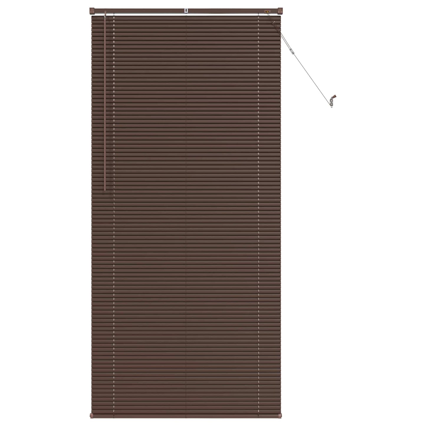 Tenda Veneziana Marrone Scuro con Motivo 213 x 90 cm PVC