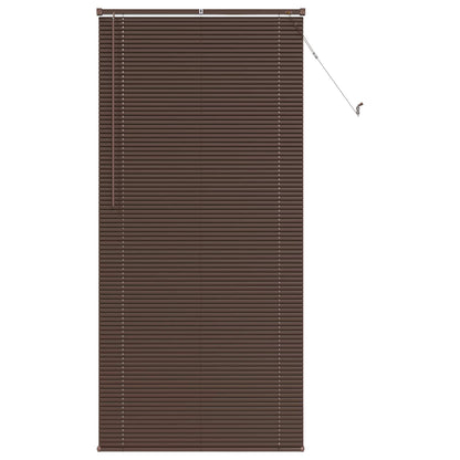 Tenda Veneziana Marrone Scuro con Motivo 213 x 90 cm PVC