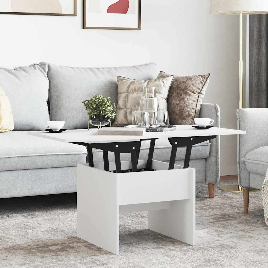 Tavolino da salotto Bianco 55 x 54,5 x 45 cm Legno multistrato