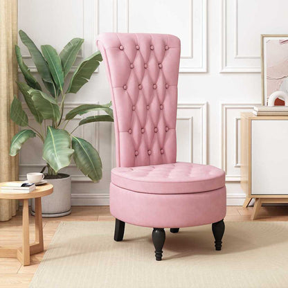 SediaAltaconSchienale Rosa 56,5 x 70 x 110 cm Velluto