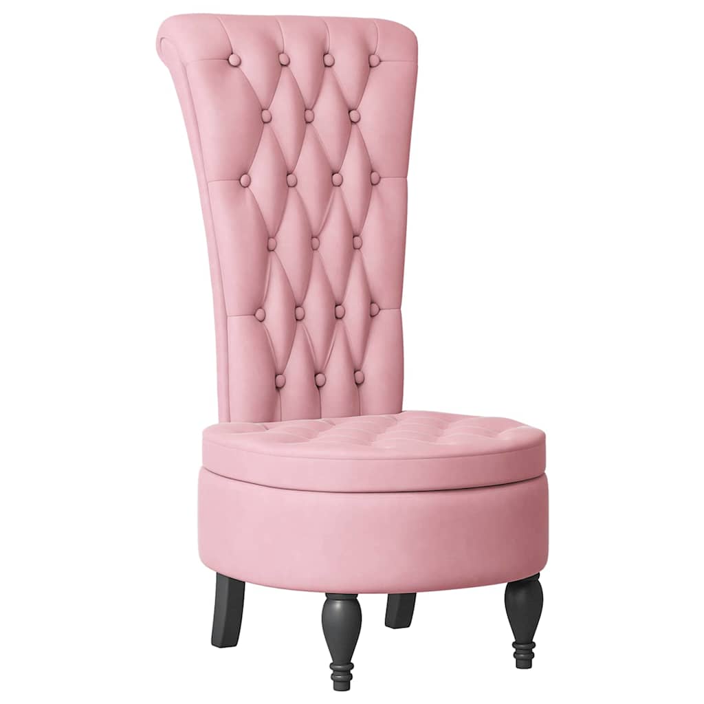 SediaAltaconSchienale Rosa 56,5 x 70 x 110 cm Velluto