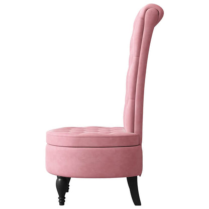 SediaAltaconSchienale Rosa 56,5 x 70 x 110 cm Velluto
