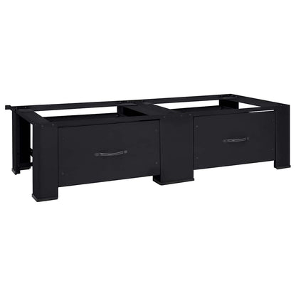 Pedestallo per Lavatrice 2 pcs Nero 127 x 54,5 x 32,5 cm