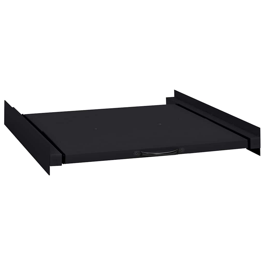 Mensola Intermedia per Lavatrice Nero 60 x 60 x 8 cm Acciaio
