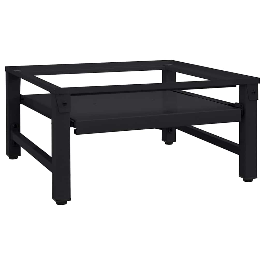 Pedestallo per Lavatrice Nero 62 x 60,5 x 32,5 cm Acciaio