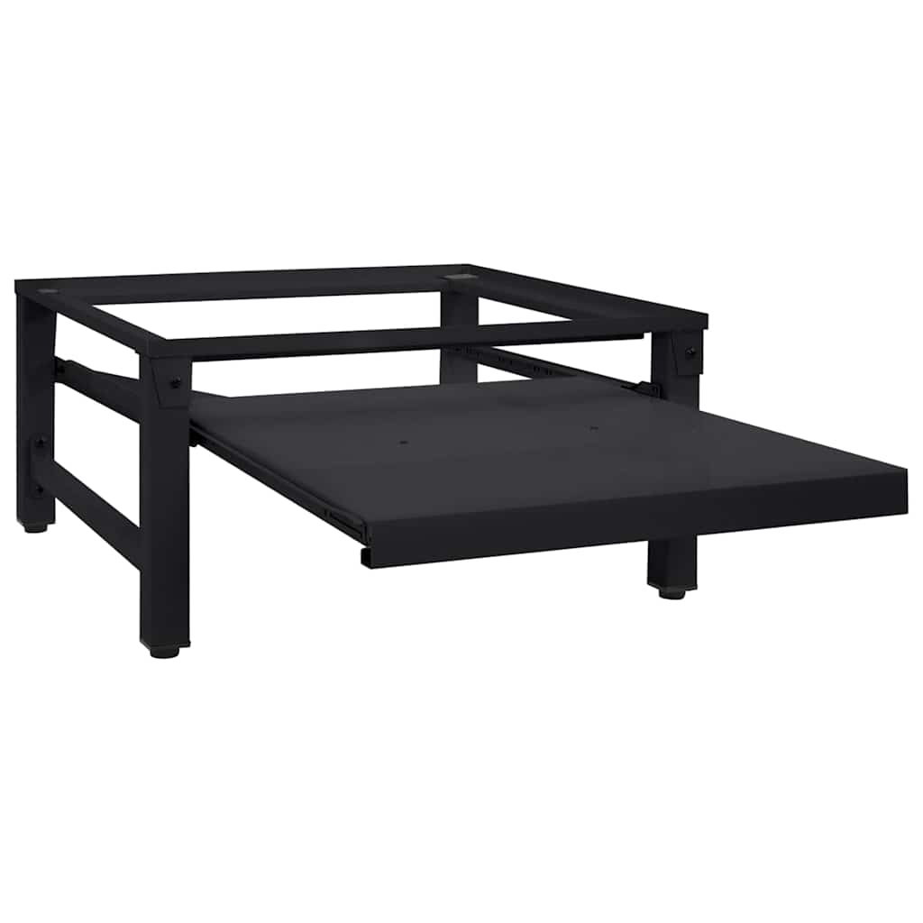 Pedestallo per Lavatrice Nero 62 x 60,5 x 32,5 cm Acciaio