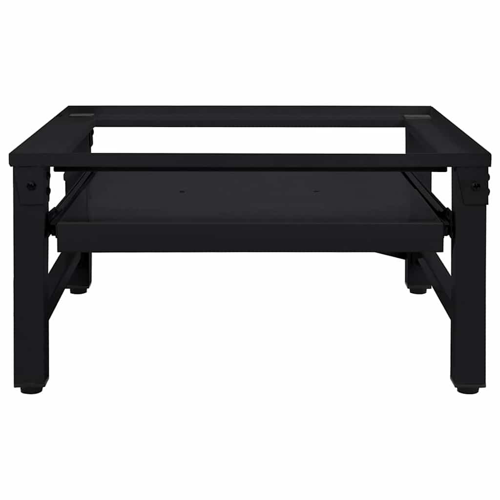 Pedestallo per Lavatrice Nero 62 x 60,5 x 32,5 cm Acciaio