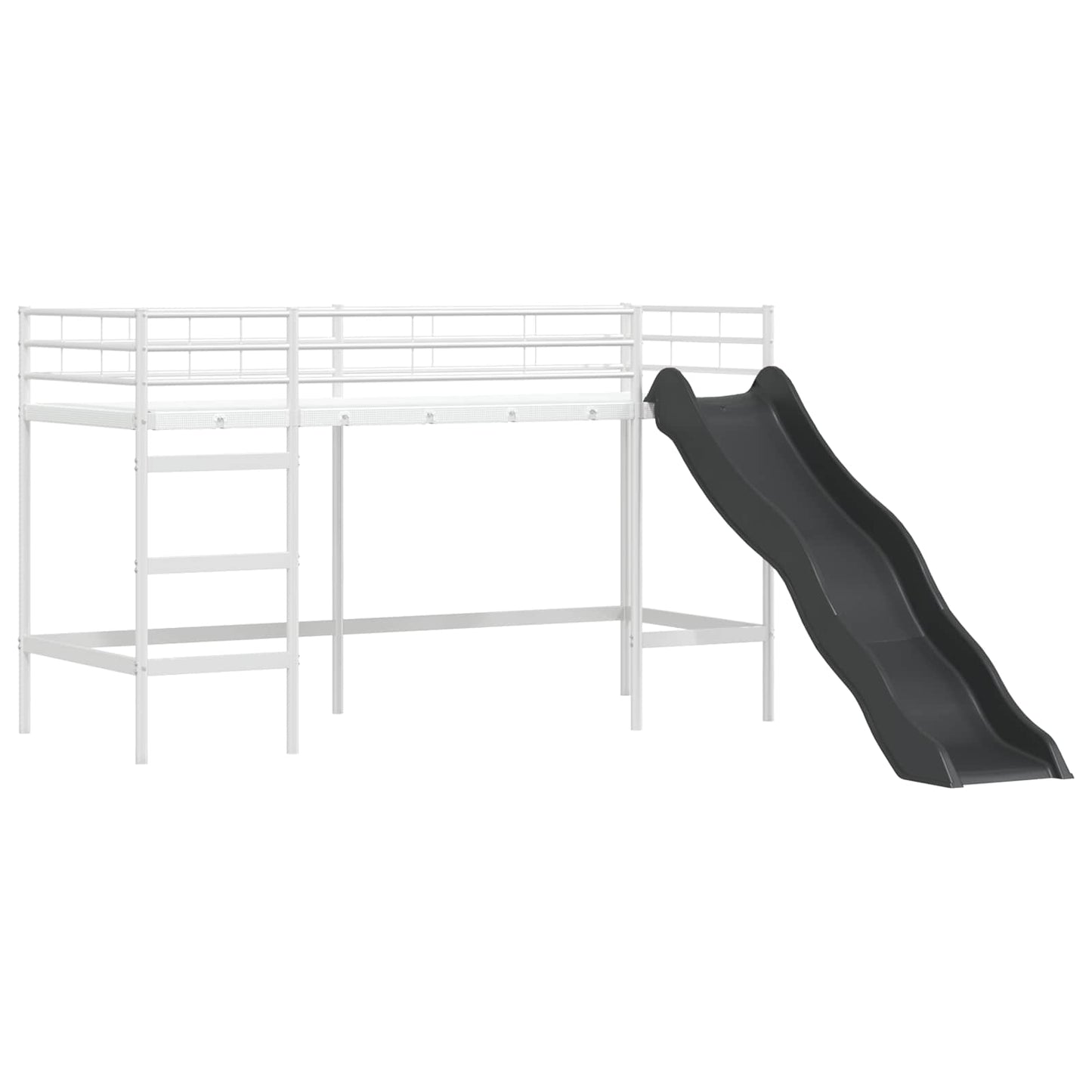 Struttura del letto loft per bambini Bianco e Blu 100 x 190 cm
