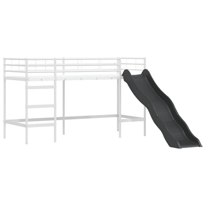 Struttura del letto loft per bambini Bianco e Blu 100 x 190 cm