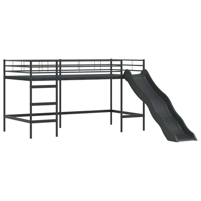 Struttura del letto loft per bambini Nero e Blu 107 x 200 cm