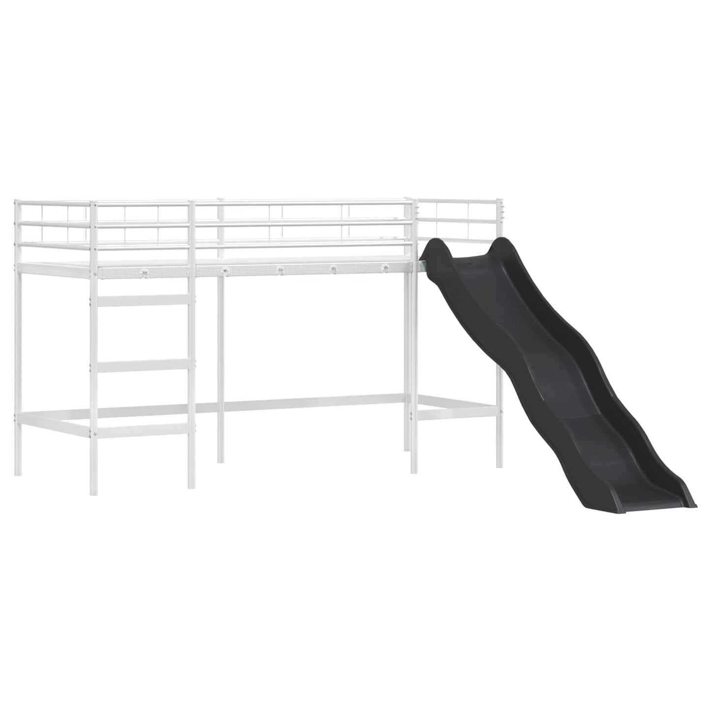 Struttura del letto loft per bambini Bianco e Blu 100 x 190 cm