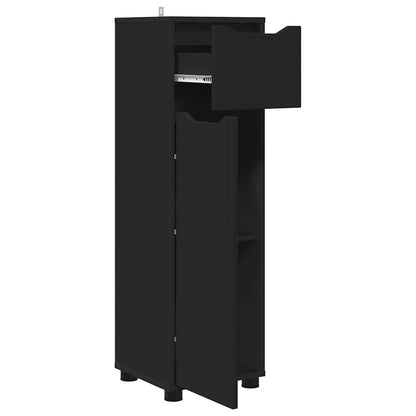 Mobile da Bagno Nero 30,5 x 30 x 101 cm Legno multistrato