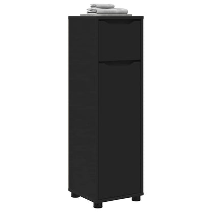 Mobile da Bagno Nero 30,5 x 30 x 101 cm Legno multistrato