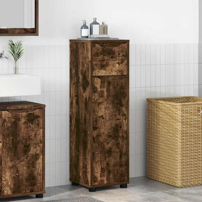 Mobile da Bagno con cassetto Rovere fumÃ© 30,5 x 30 x 101 cm