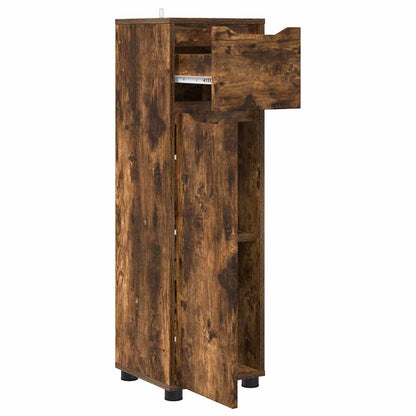 Mobile da Bagno con cassetto Rovere fumÃ© 30,5 x 30 x 101 cm