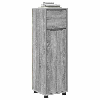 Mobile da Bagno con cassetto Grigio Sonoma 30,5 x 30 x 101 cm