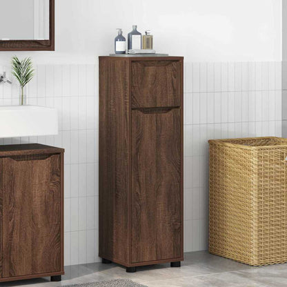 Mobile da Bagno con cassetto Rovere Marrone 30,5 x 30 x 101 cm