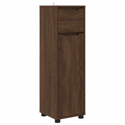 Mobile da Bagno con cassetto Rovere Marrone 30,5 x 30 x 101 cm