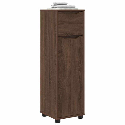Mobile da Bagno con cassetto Rovere Marrone 30,5 x 30 x 101 cm