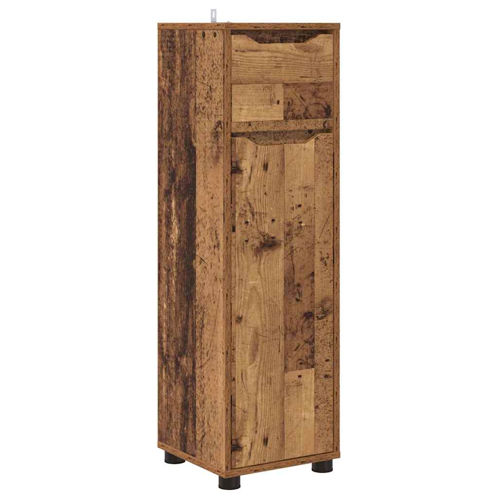 Mobile da Bagno con cassetto Legno vecchio 30,5 x 30 x 101 cm
