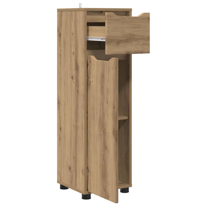 Mobile da Bagno con porta Rovere artigianale 30,5 x 30 x 101 cm