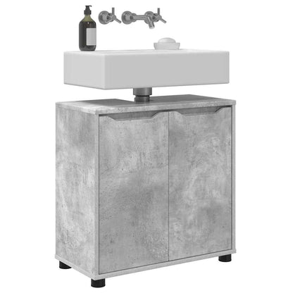 Mobile per lavabo da bagno Grigio cemento 60 x 30 x 60 cm