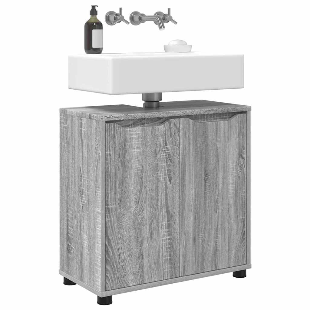 Mobile per lavabo da bagno Grigio Sonoma 60 x 30 x 60 cm
